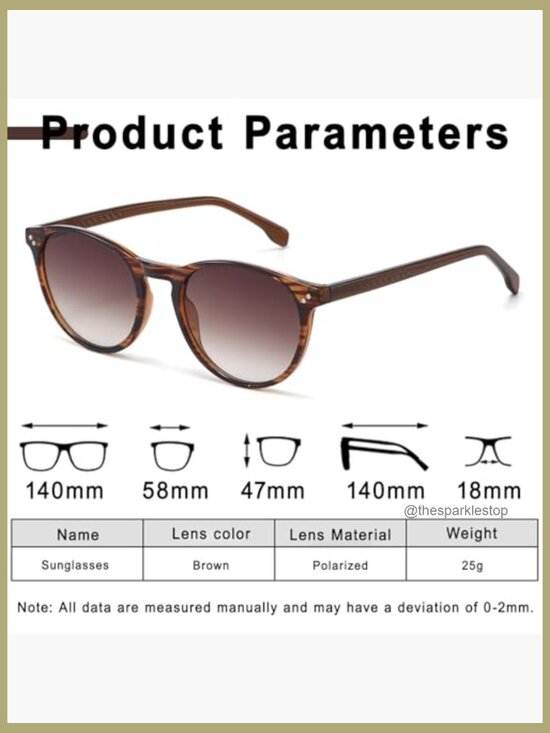 Retro Round Sunglasses with UV400 Protection, Lightweight Polycarbonate main image 4